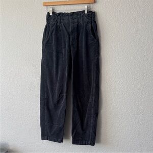 AE Navy Corduroy Cropped Pants